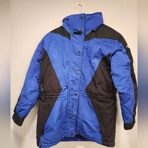 The North Face Blue and Black Ski Jacket